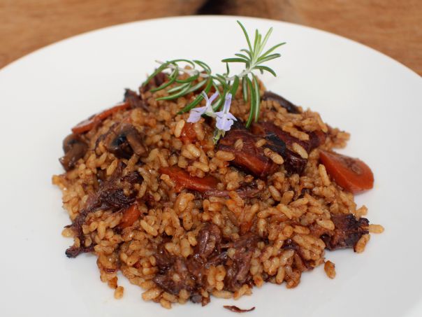 arroz meloso con rabo de toro